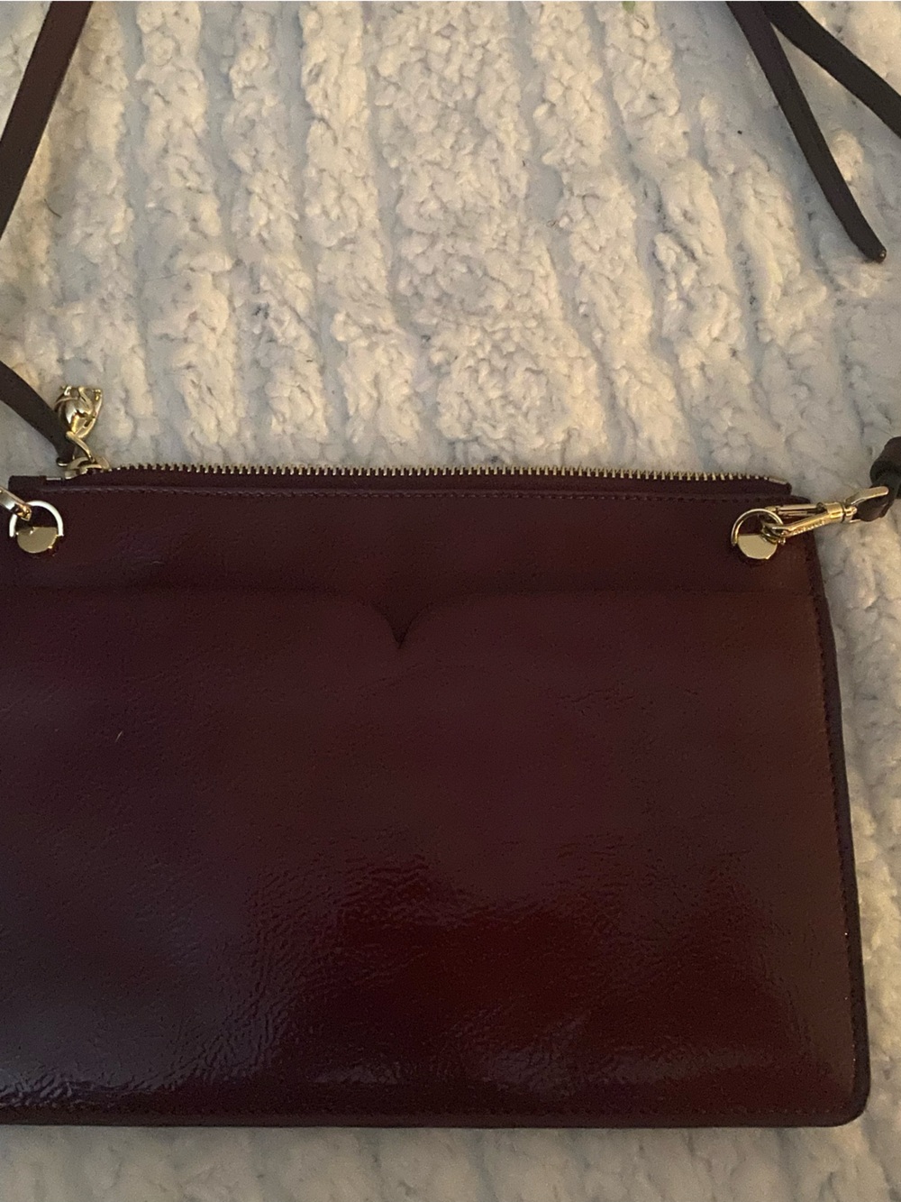 kate spade Burgundy Floral-Appliqué Crossbody Bag - Picture 2 of 4